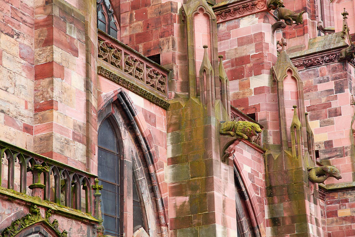 Freiburger Münster mit Wasserspeiern